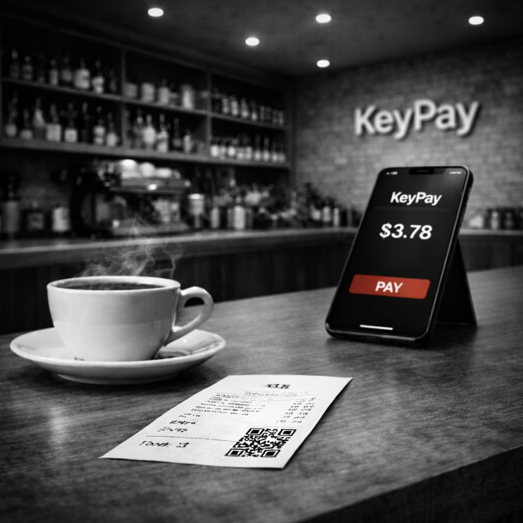 Italian coffee shop with KeyPay payment setup